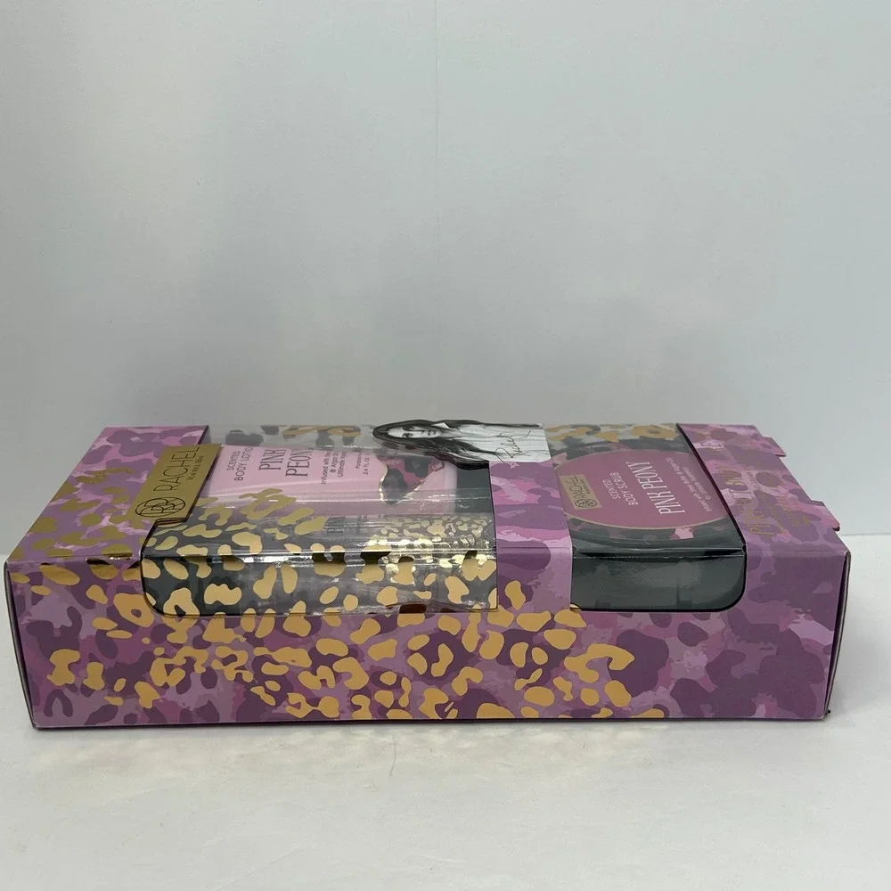 Rachel Roy Pink Peony‎ Body Care Trio Set Spray Lotion Scrub RR1333 New